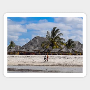 Tropical Beach at Zanzibar Island Sticker